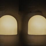 Opaline Wall Lamps by Staff Leuchten, Set of 2
