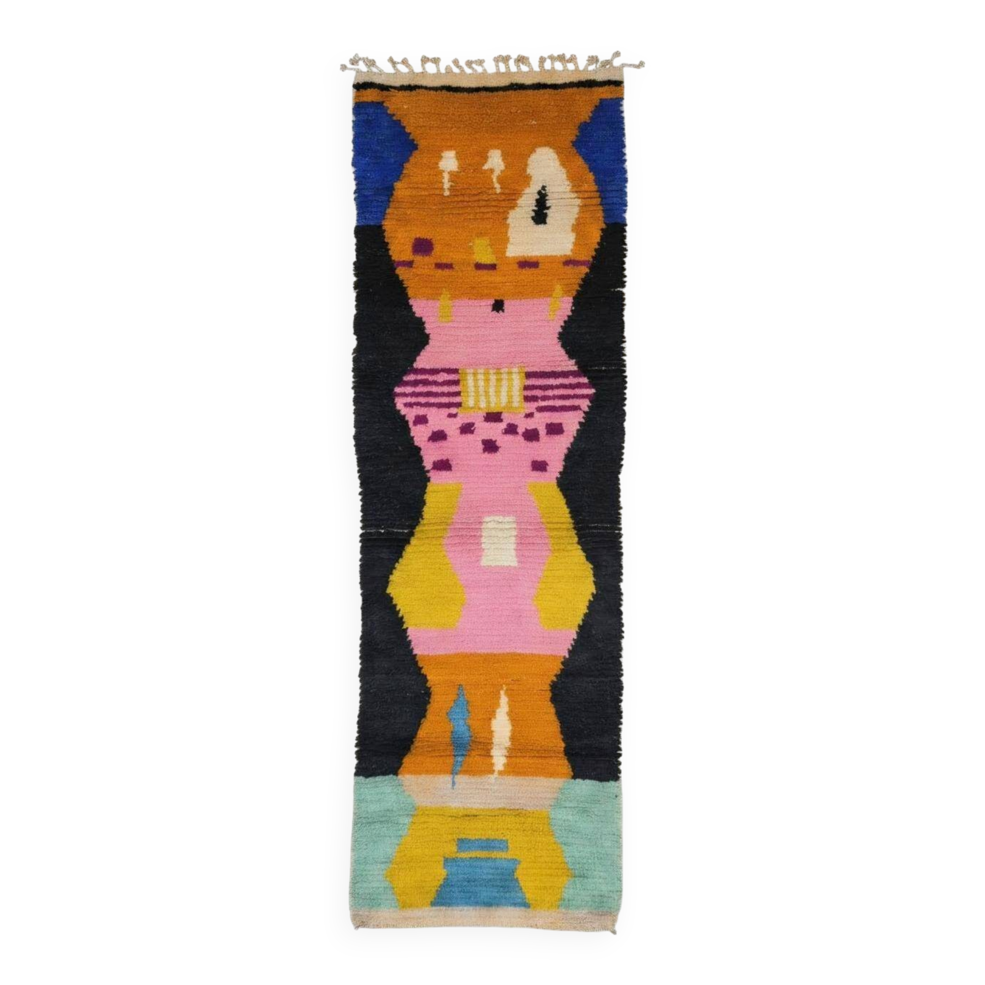Contemporary Colourful Hallway Rug - 290 x 90 cm