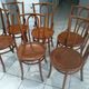 Suite de 6 chaises de bistrot vintage années 1960