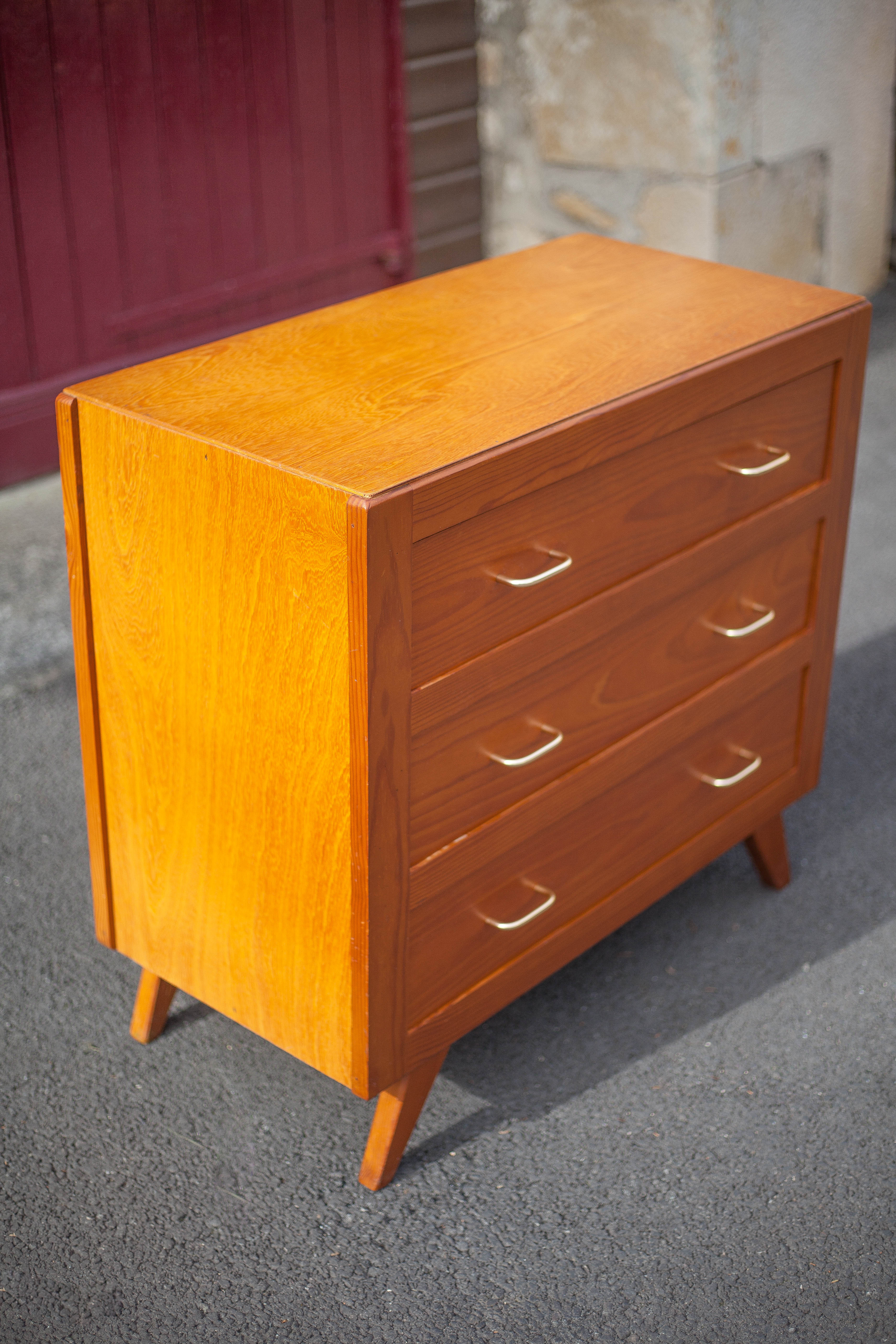 Vintage chest of drawers, pine wood chest of drawers, storage unit, bedroom, decoration