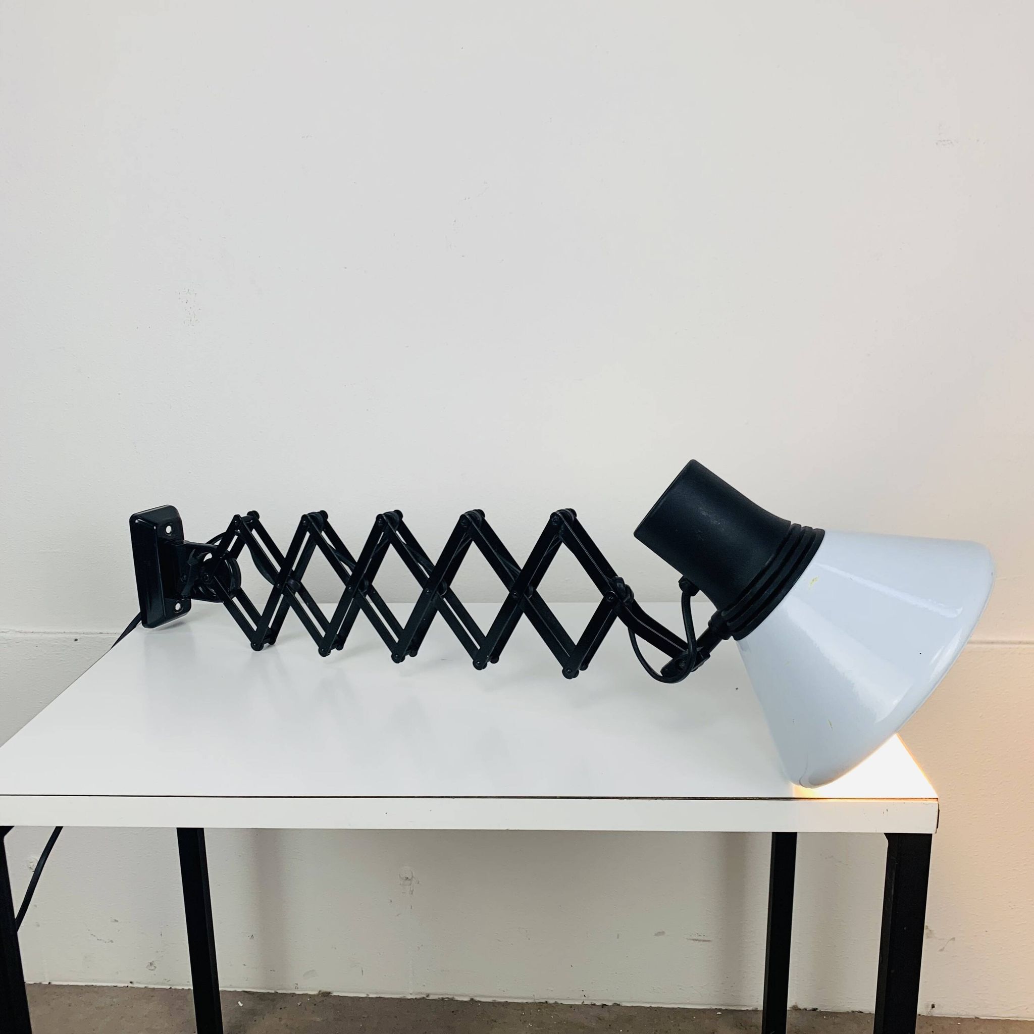 Fase metal accordion wall light, 70s