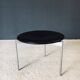 Midcentury Modern Leather Tripod Stool by Uno & Östen Kristiansson for Luxus, Sweden, 1960s