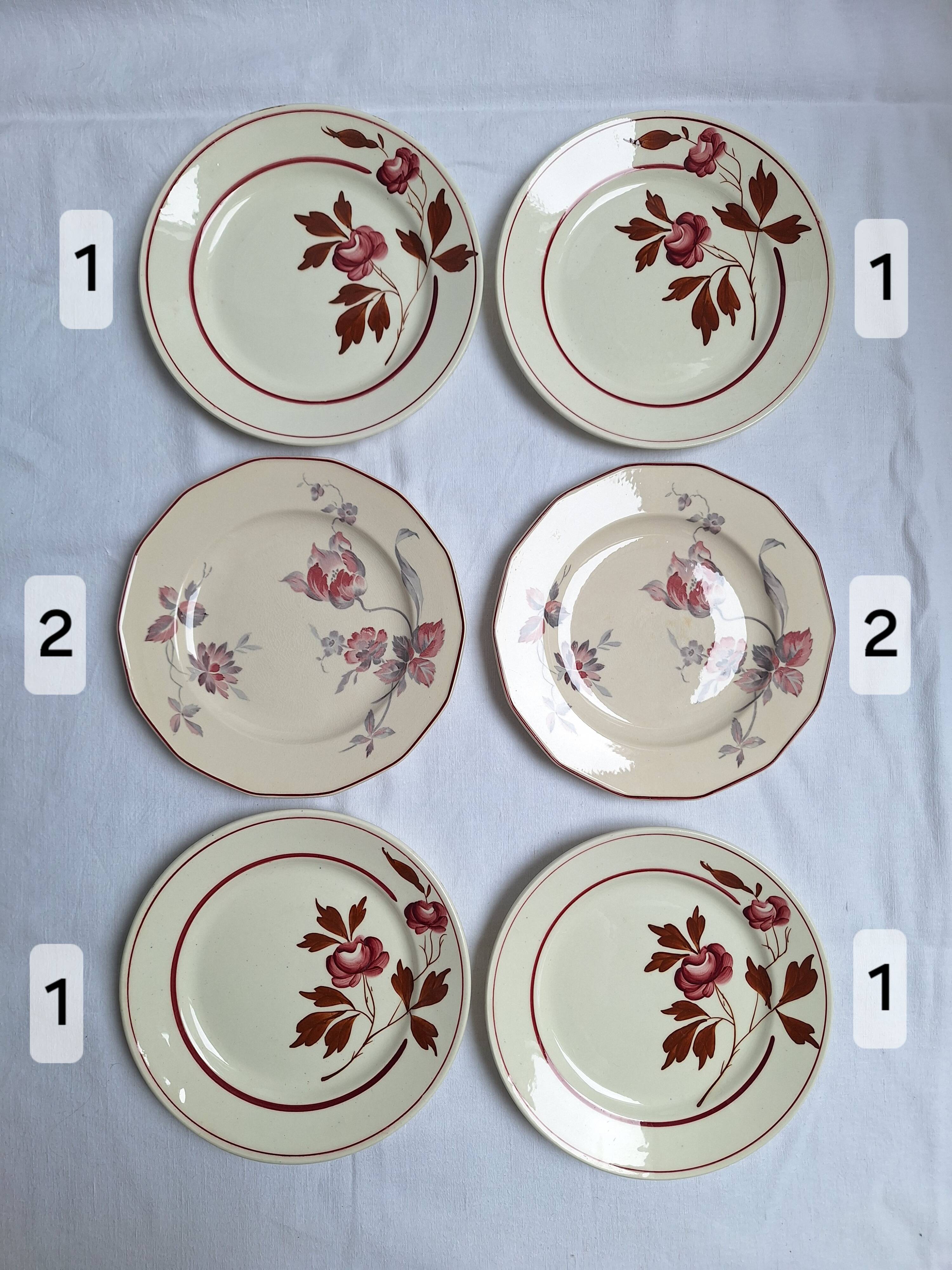 Vintage dessert plates