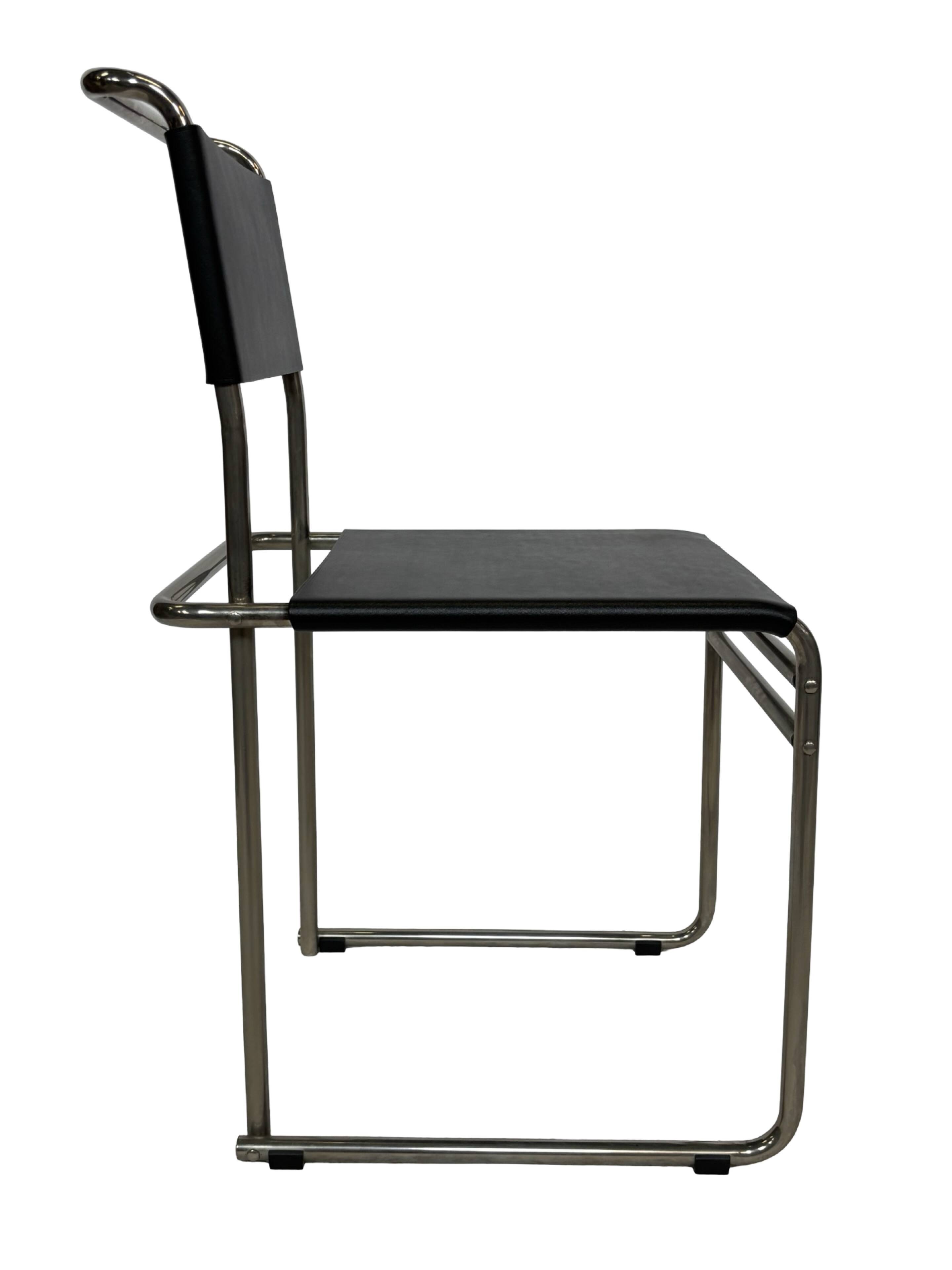 Set of 6 B5/B40 Chairs with Tubular Frame attributed to Marcel Breuer