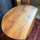 Oval drop-leaf coffee table