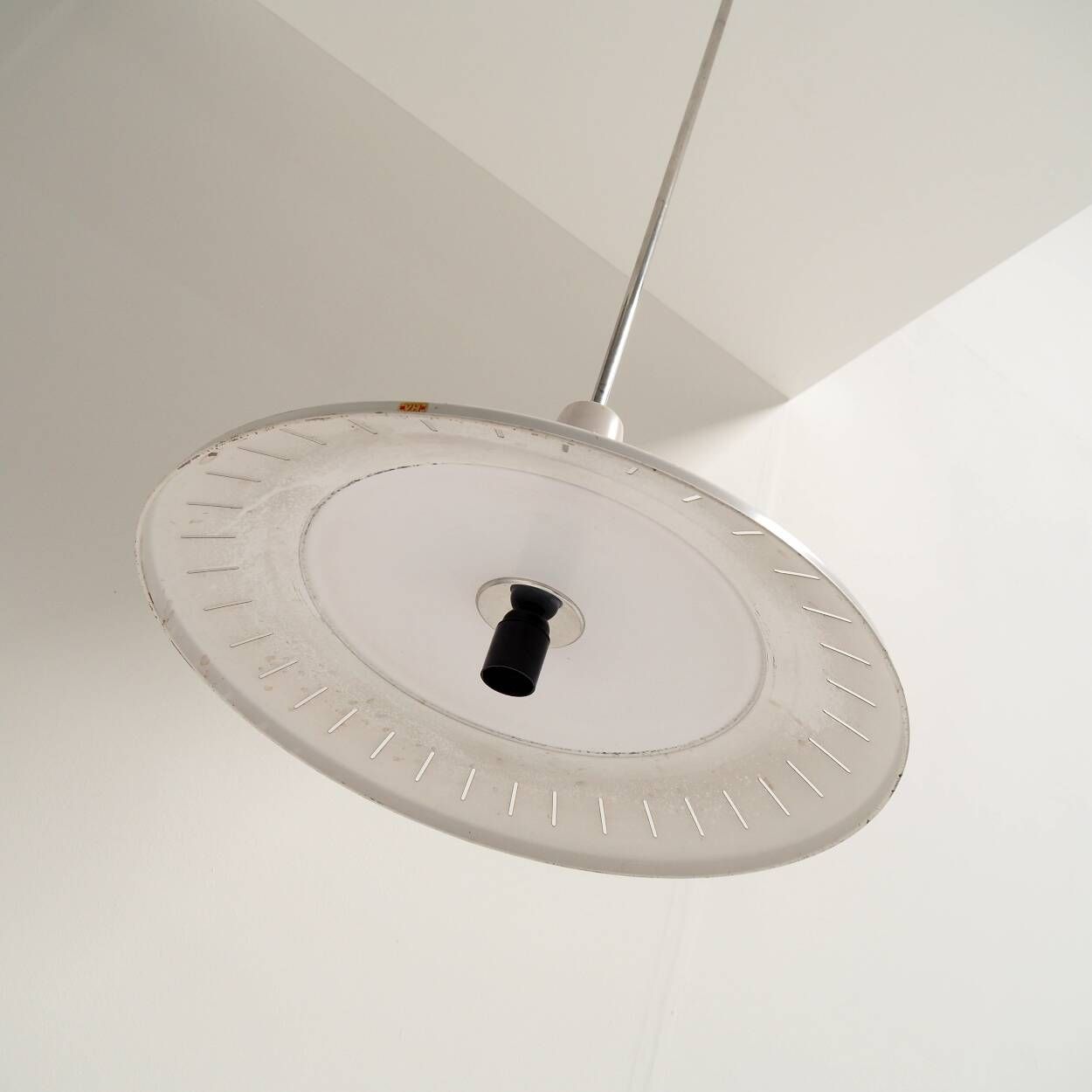 Set of Belgian School Industrial Pendant Lamps, 1950s