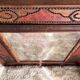 Antique mirror designed by "Pierre Lottier". Leather and nails. France 1
