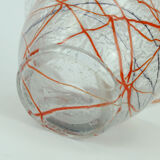 loetz klostermühle art deco glass VASE or bowl 1930s orange red purple white