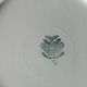 6 flat plates Villeroy & Boch Mettlach celadon green and vintage gold 1960s