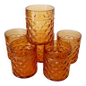 Amber whiskey glass