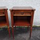 Pair of bedside drawer fluted feet