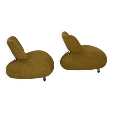 Lot of 2 Pallone armchairs by Leolux designed by Roy de Scheemaker.