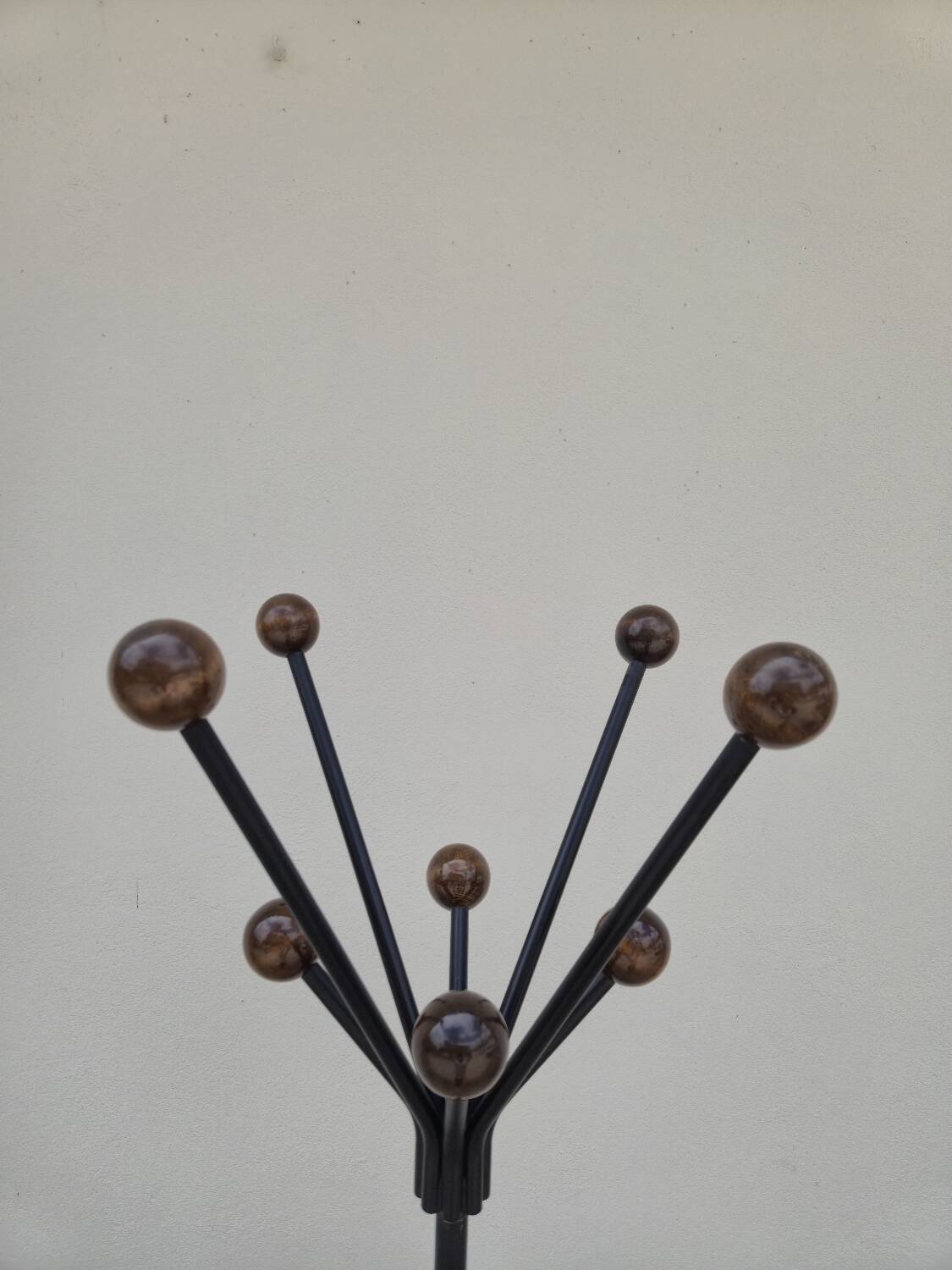 Vintage parrot coat rack with balls, 1950s design