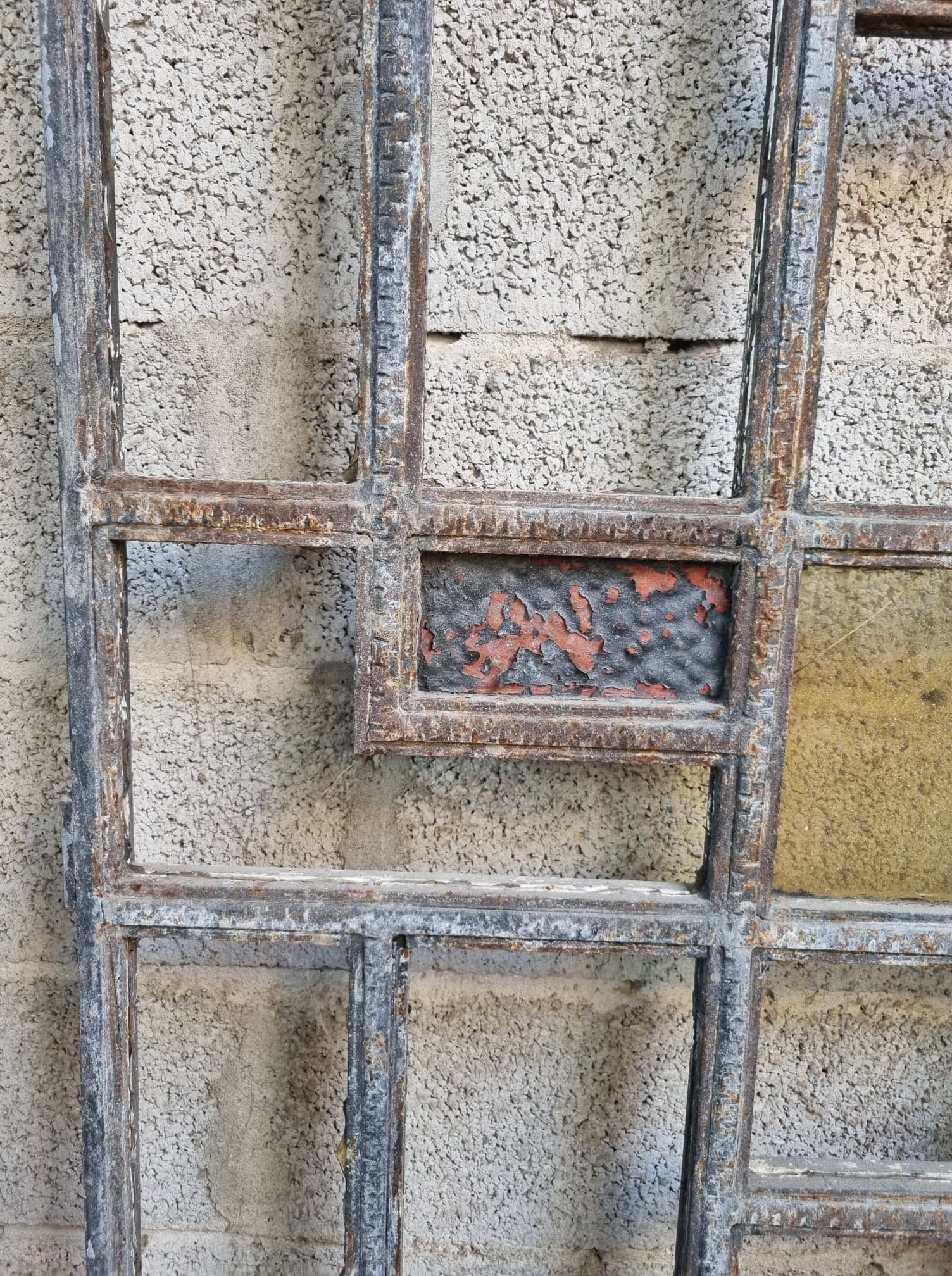 Art Deco period house door in cast iron