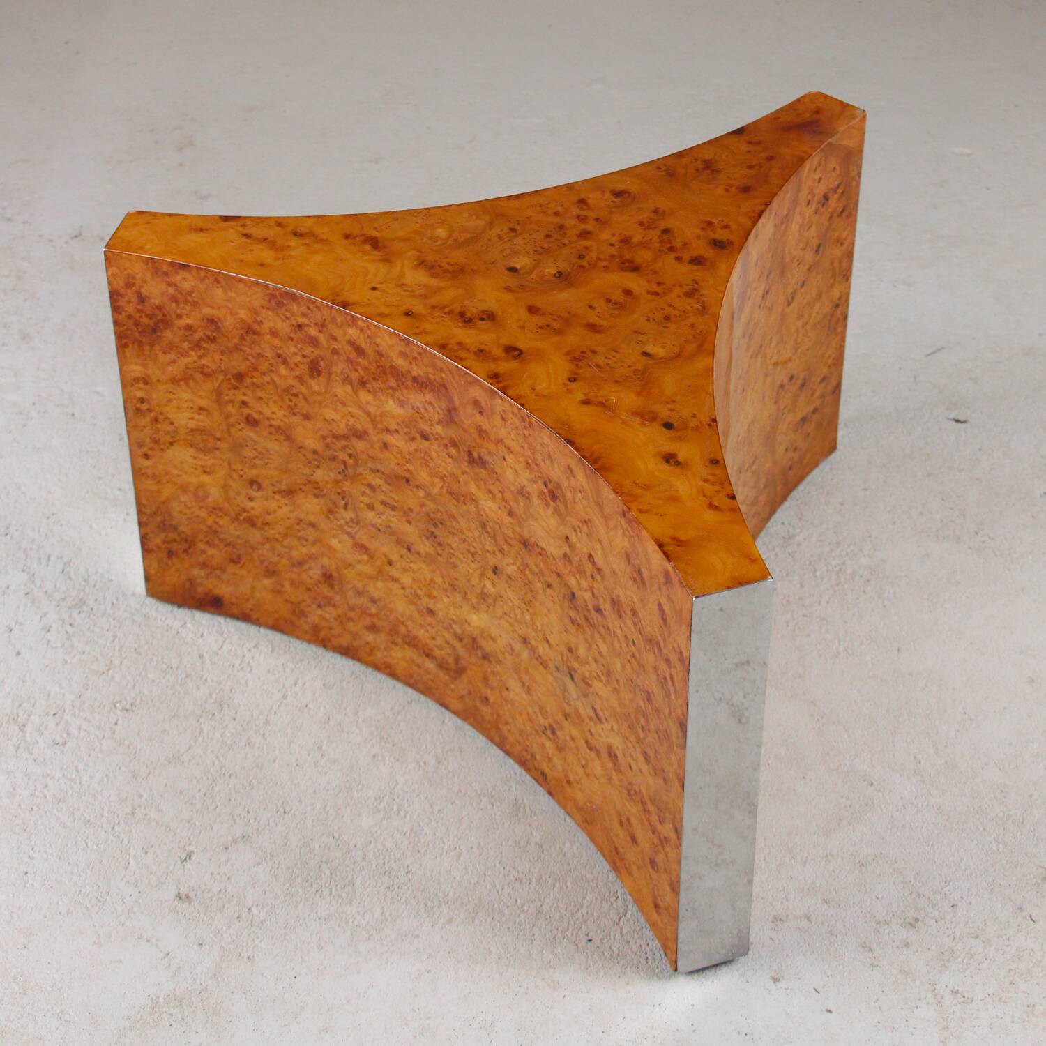 Coffee table in elm burl