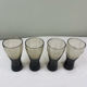 Vintage smoked glass cup
