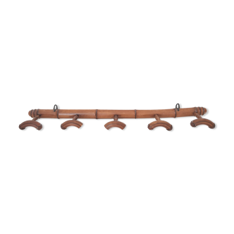 Patère en bois façon bambou