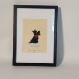 Signed gouache