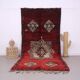 Burgundy Vintage Moroccan Rug 160 x 350 cm - Berber Wool Rug - Handmade rug