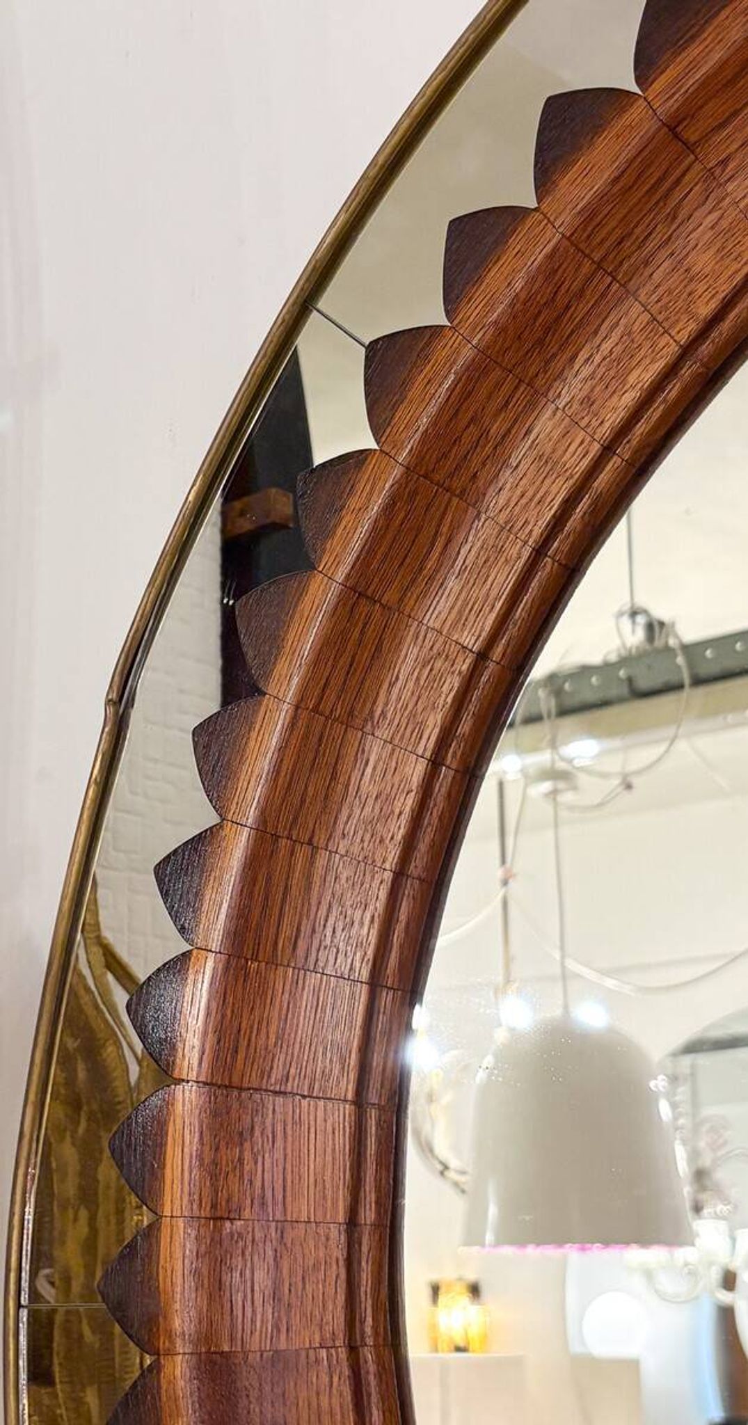 Miroir circulaire par Fratelli Marelli, Italie, années 1950