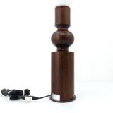 Pair of Scandinavian pine table lamps by Uno Kristiansson for Luxus