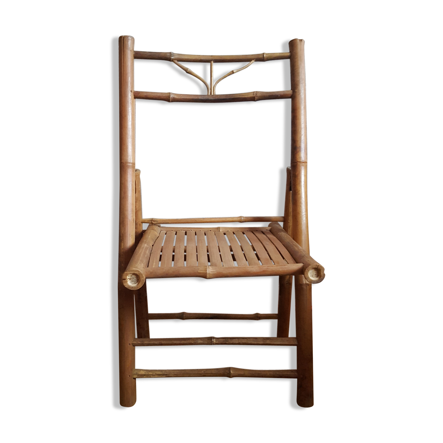 Chaise pliante en bambou