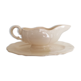 Saucière en faïence Sarreguemines