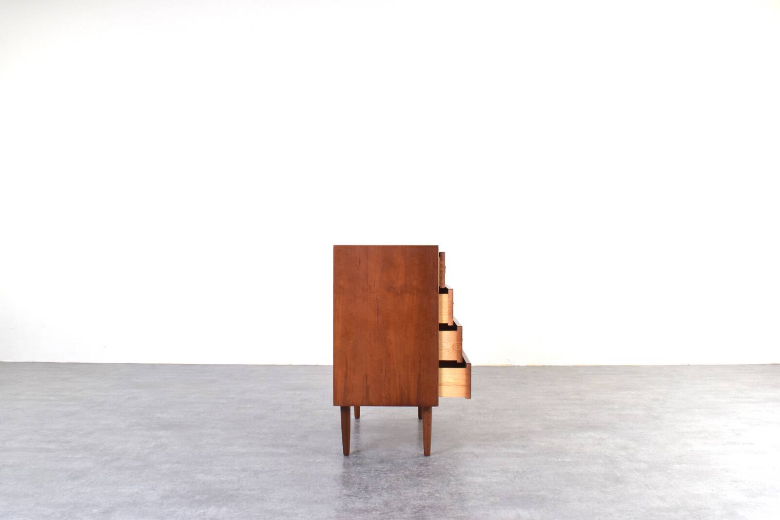 Danish teak chest of drawers from the 1960s.