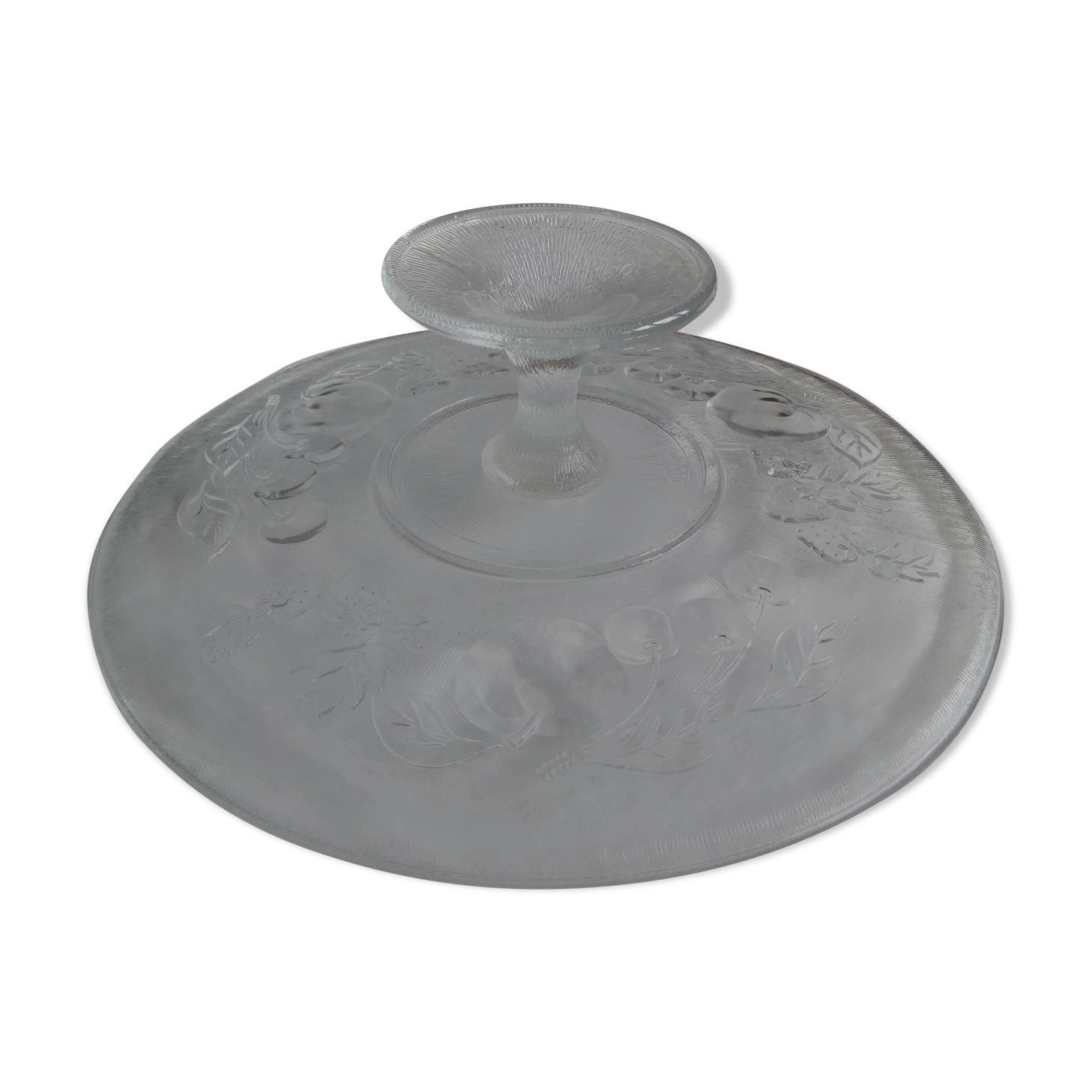 Flat stand with pies and glass cakes