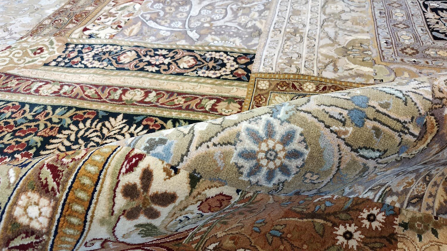 SUBLIME oriental carpet "Punjab" patchwork in wool