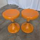 Set of 2 Orange Vintage Mushroom Stool “Jurček” by Meblo, 1960s – Space Age