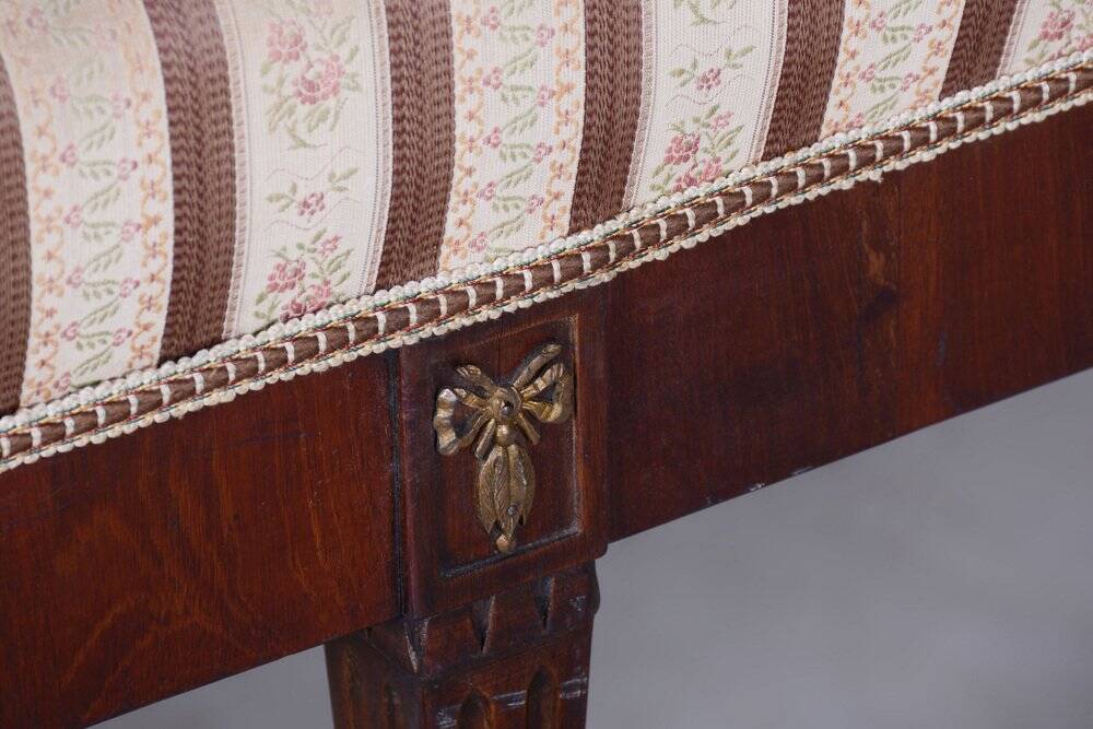 French Empire Mahogany Sofa, 1860s