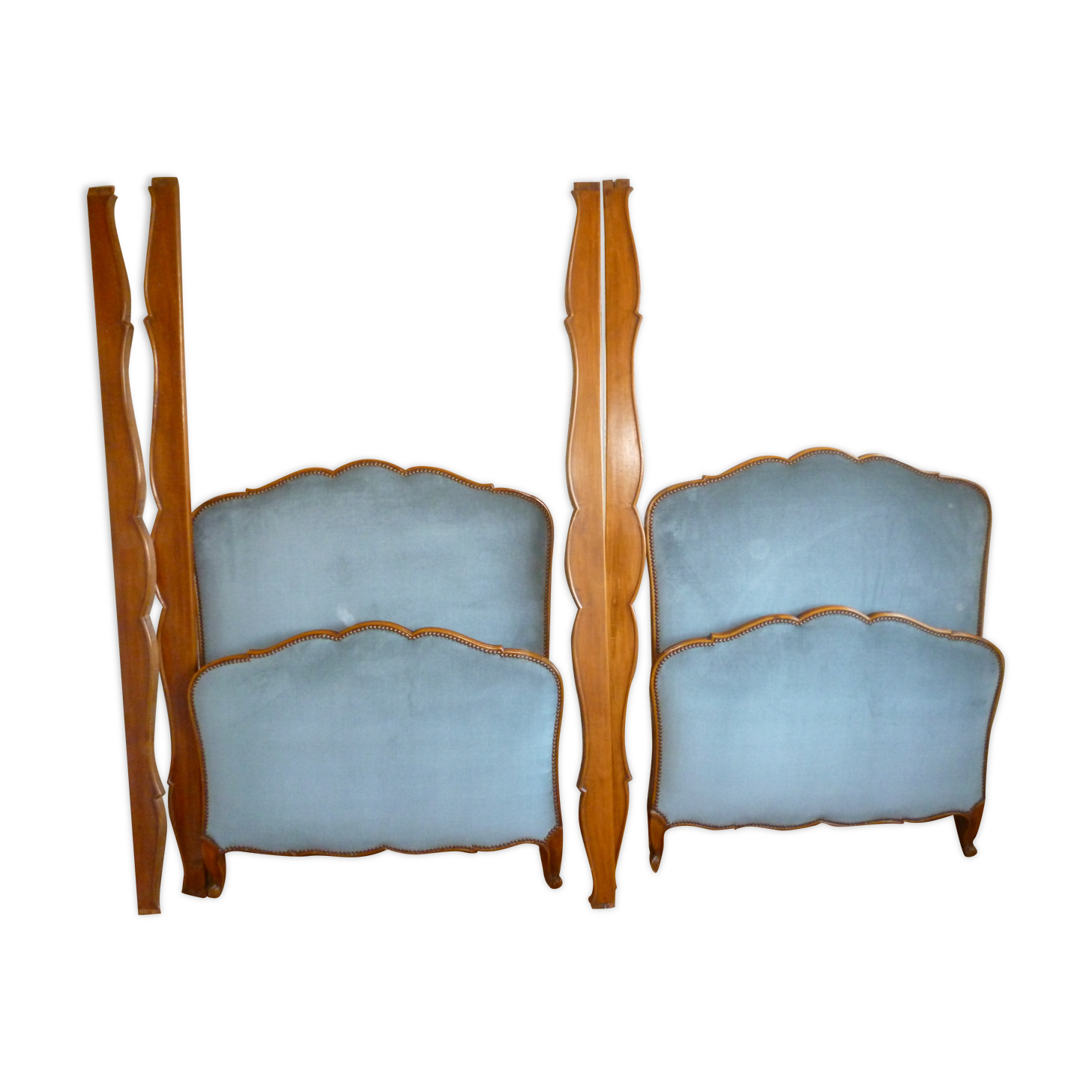 Paire de lits en 90 de style Louis XV
