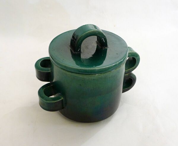 Grand pot couvert L. Giraud Vallauris mid-century
