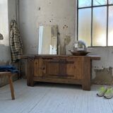 Established former brutalist console oak pine