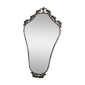 Antique metal mirror