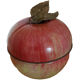 Metal box in the shape of apple Original Vintage 9