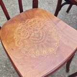 Set of 6 Fischel and EV bistro chairs