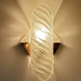 Pair of large Murano glass wall lights