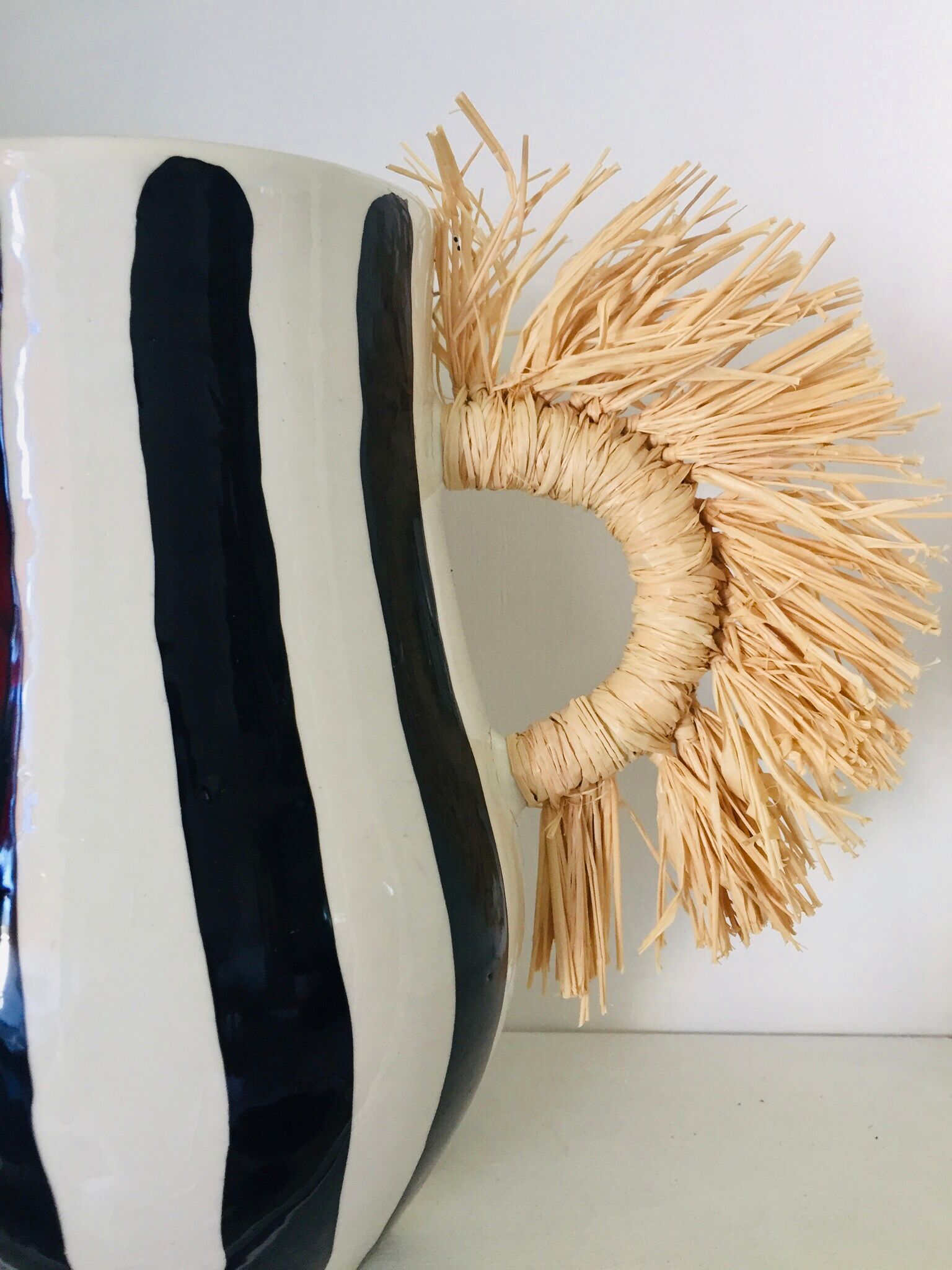 Hand-painted ceramic vase