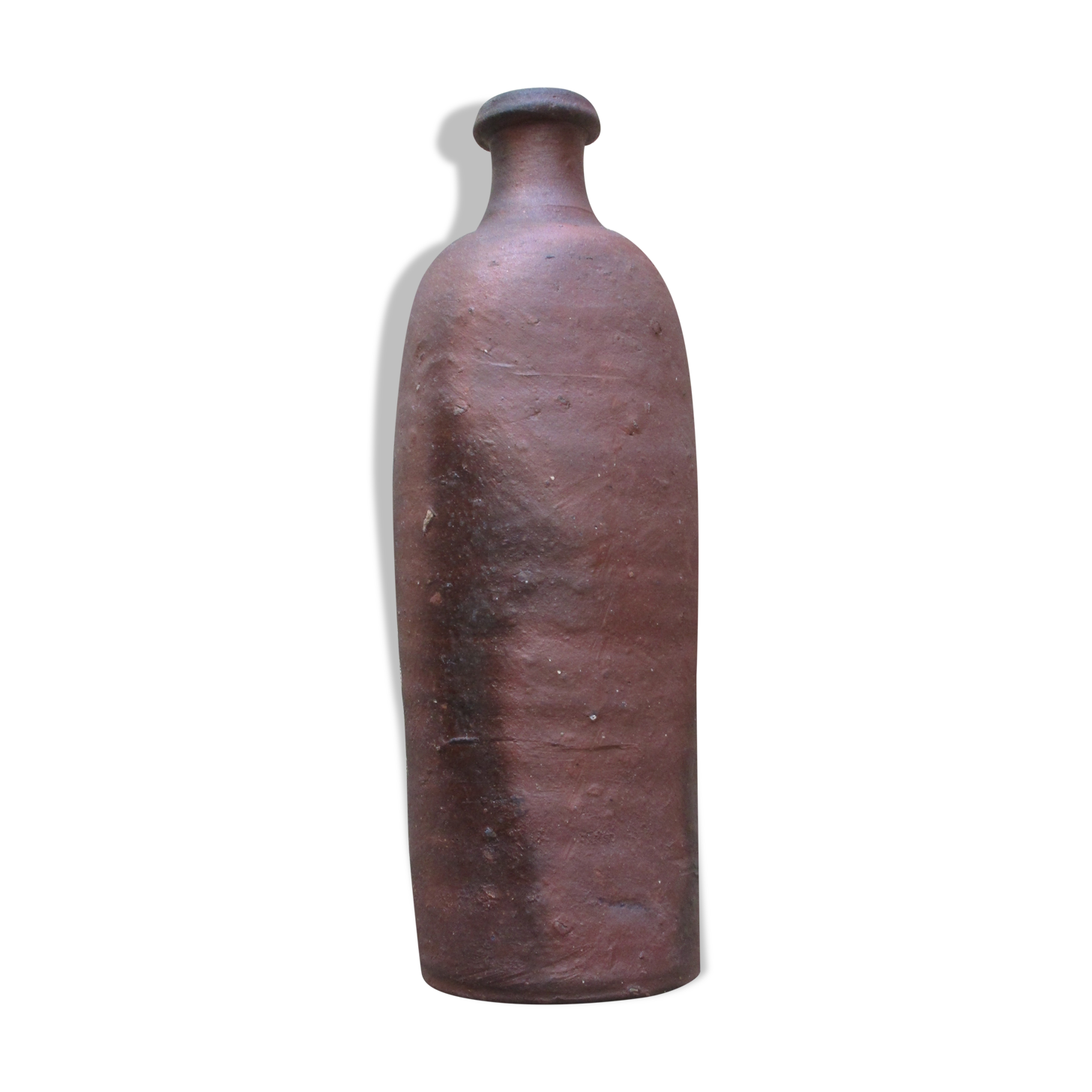 Rustic raw gres bottle