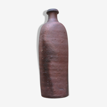 Rustic raw gres bottle