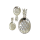 Silver plated pineapple bowls set of 3 mid century modern seventies  as new 40cm