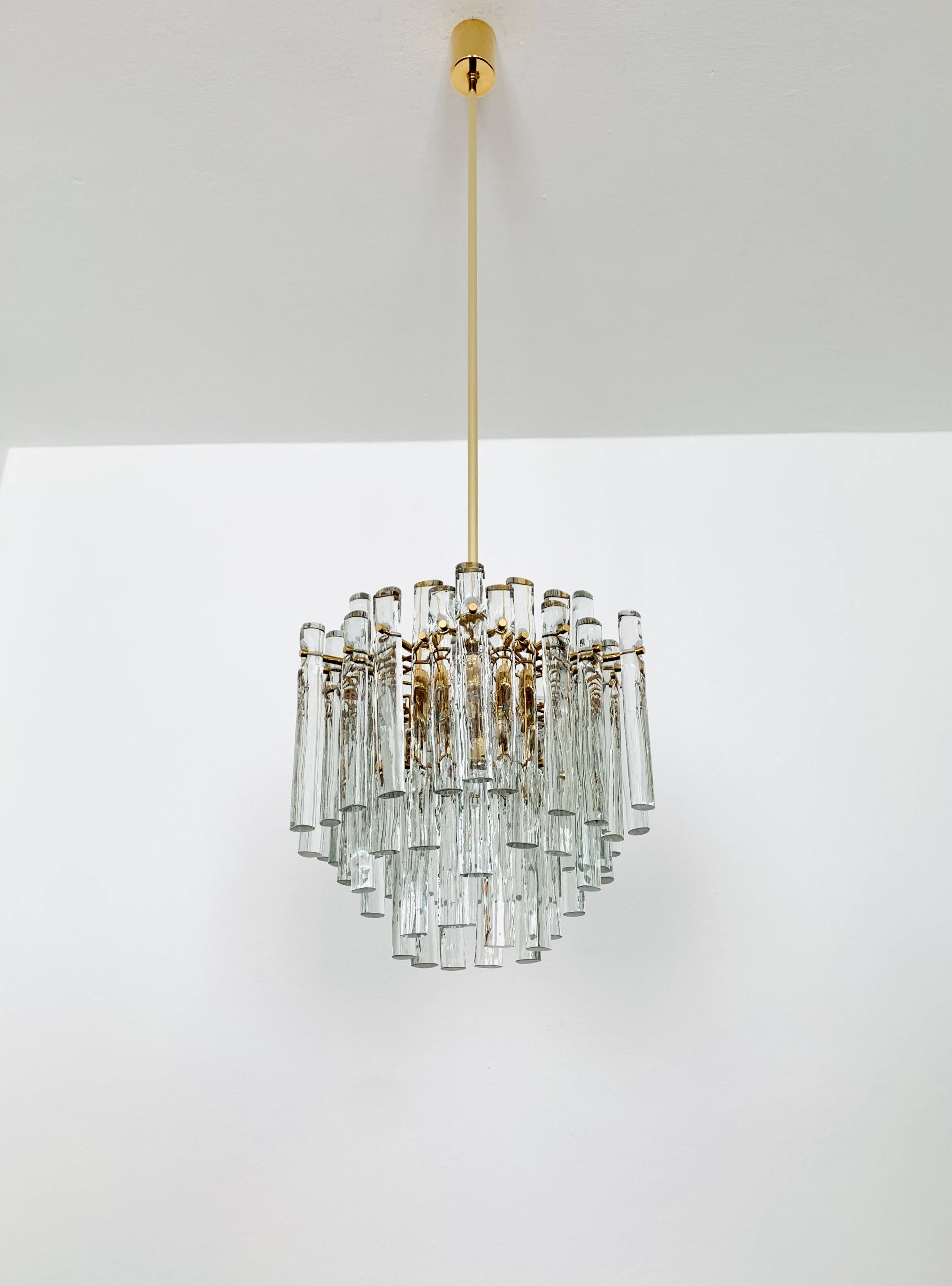 Crystal Glass Chandelier by Kinkeldey