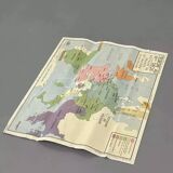 Old double-sided school geographical map, Rossignol edition