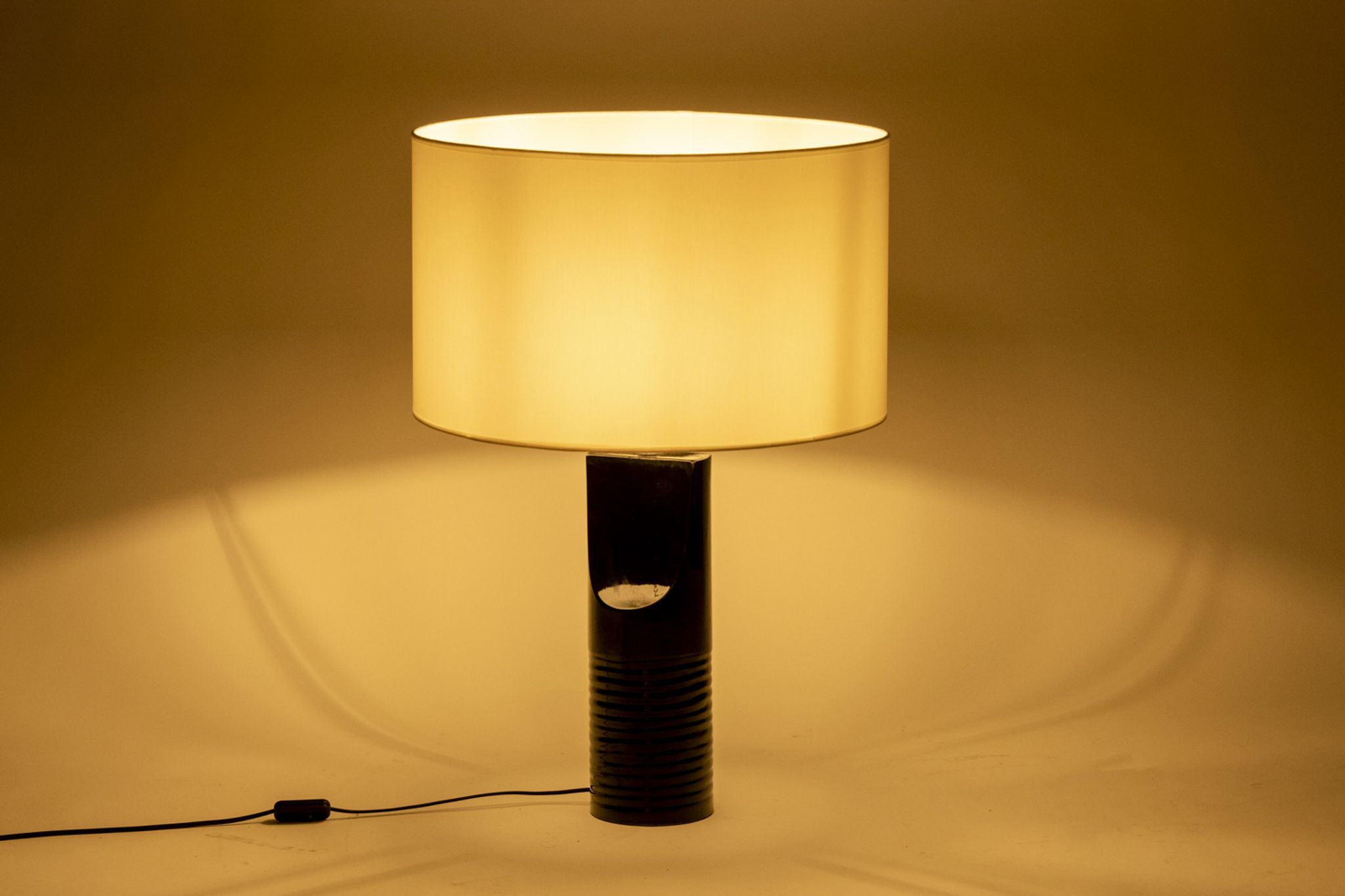 Lampe « sifflet » en céramique, années 1980