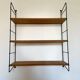 Vintage wall string shelf 60s