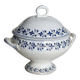 Antique soup tureen Moulin des Loups Bluebell series