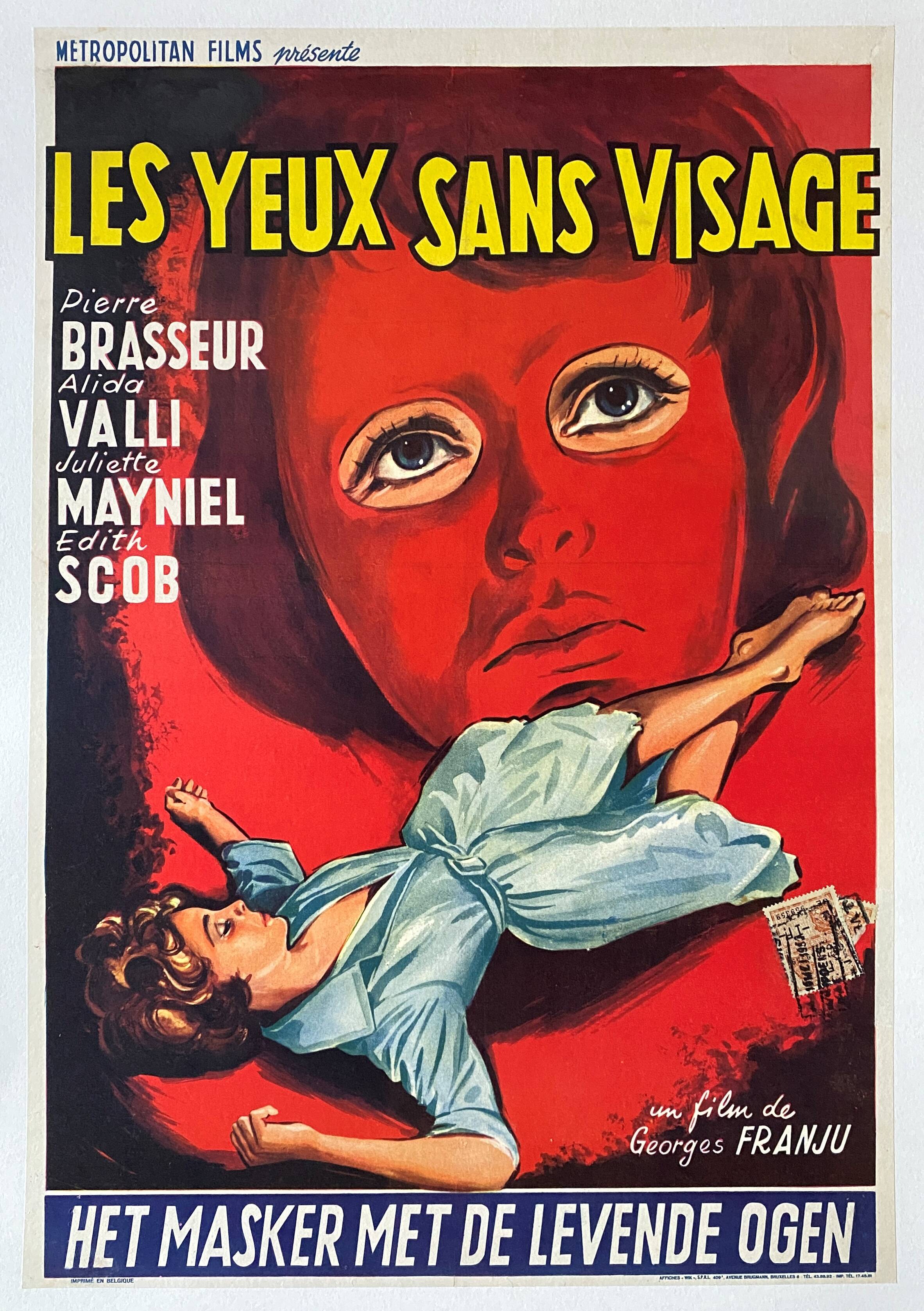 Original cinema poster "Eyes Without Face" Georges Franju 1960