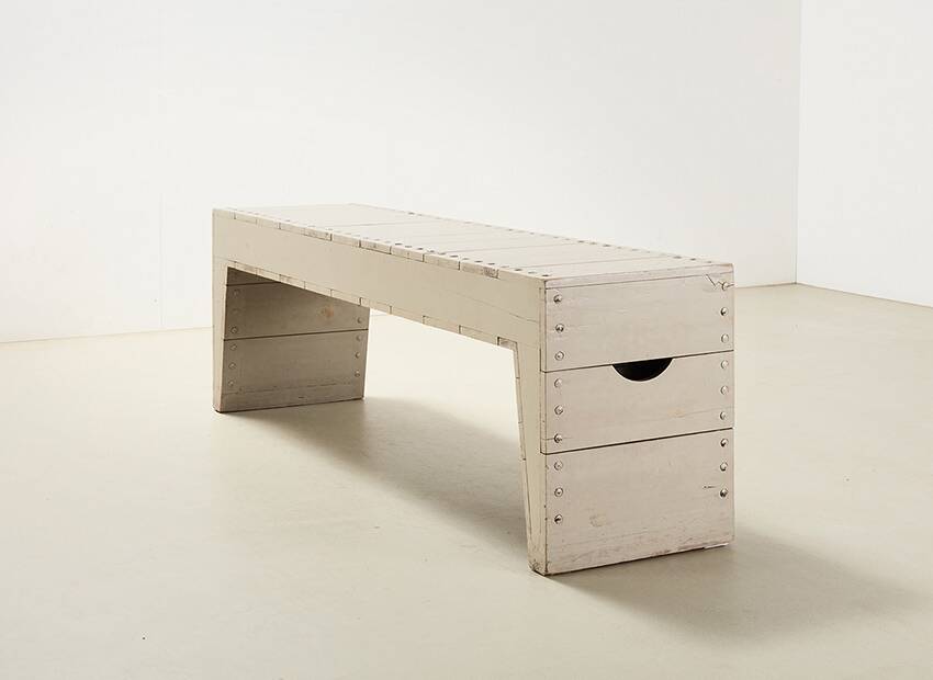 Dom Hans van der Laan Bossche School Bench Netherlands 1966